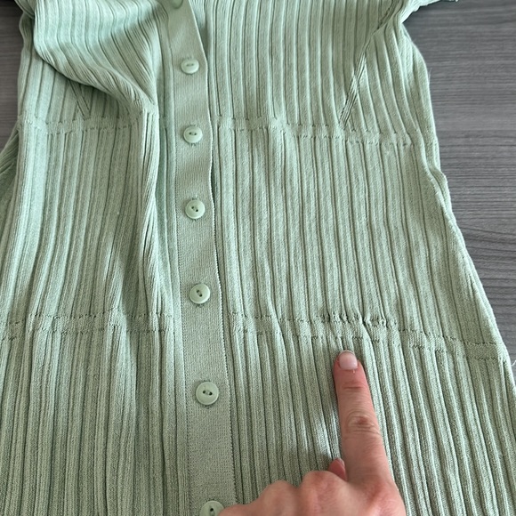 NWT RAG & BONE Esme Mint Green Button-up Midi Dress Size S - Picture 7 of 7